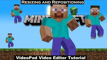 How to Resize and Reposition Images and Photos - VideoPad Video Editor Tutorial (English)
