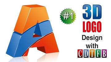 3d “A” Alphabet logo Design in corel 20 | with cdtfb | corel draw in hindi, urdu