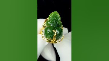 nhẫn tỳ hưu ngọc bích cao cấp cùng TahiGems 6046