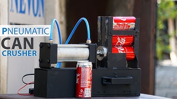Automatic Pneumatic Powered Can Crusher Machine | Pneumatic Project