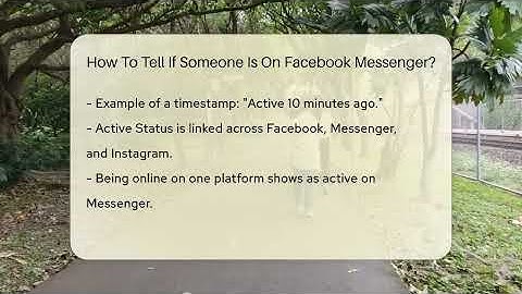 How To Tell If Someone Is On Facebook Messenger? - Everyday-Networking