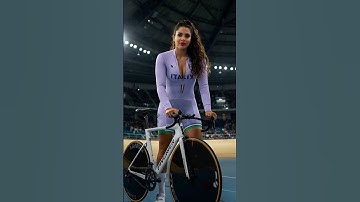 Beautiful Italian cyclist posing at the velodrome #athlete #olympics #beauty #motivation