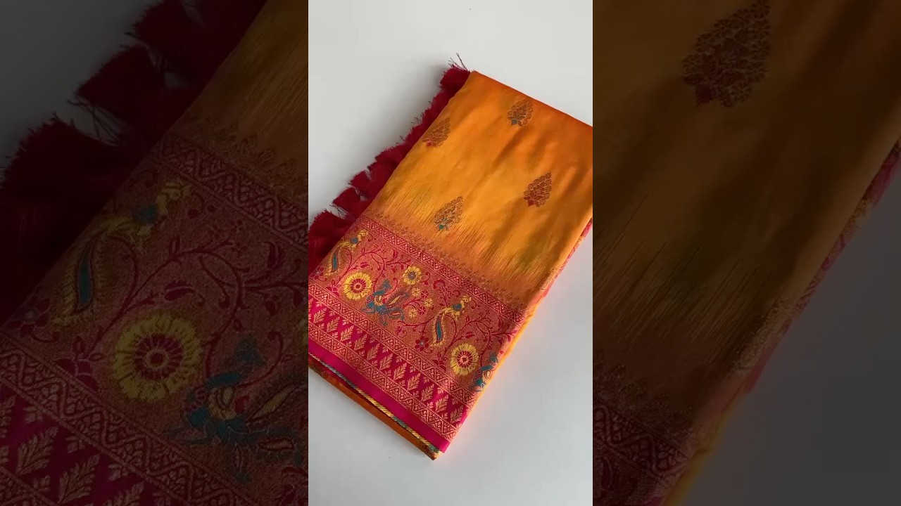 Paithani Silk Meenakari Soft Silk Saree
