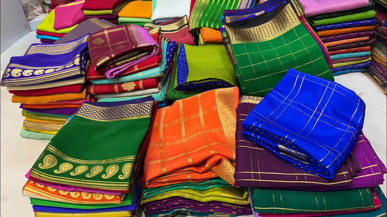 Sankrati Sale Pure Mysore Silk Sarees @ Rs.3800/- Only @Chickpet Bangalore Don’t Miss It #mysoresilk