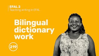 219. Bilingual dictionary work