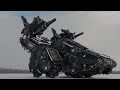 Mecha transform into vehicle