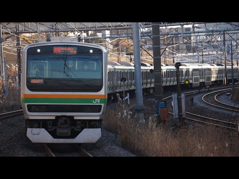 【カーブでも高速入線！】湘南新宿ライン東戸塚駅高速入線