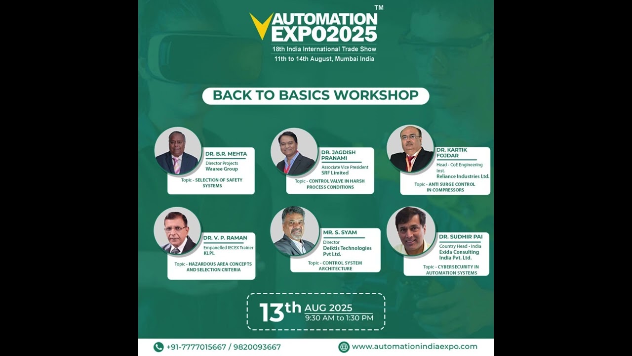 Automation India Expo 2025 | Back to Basics Workshop