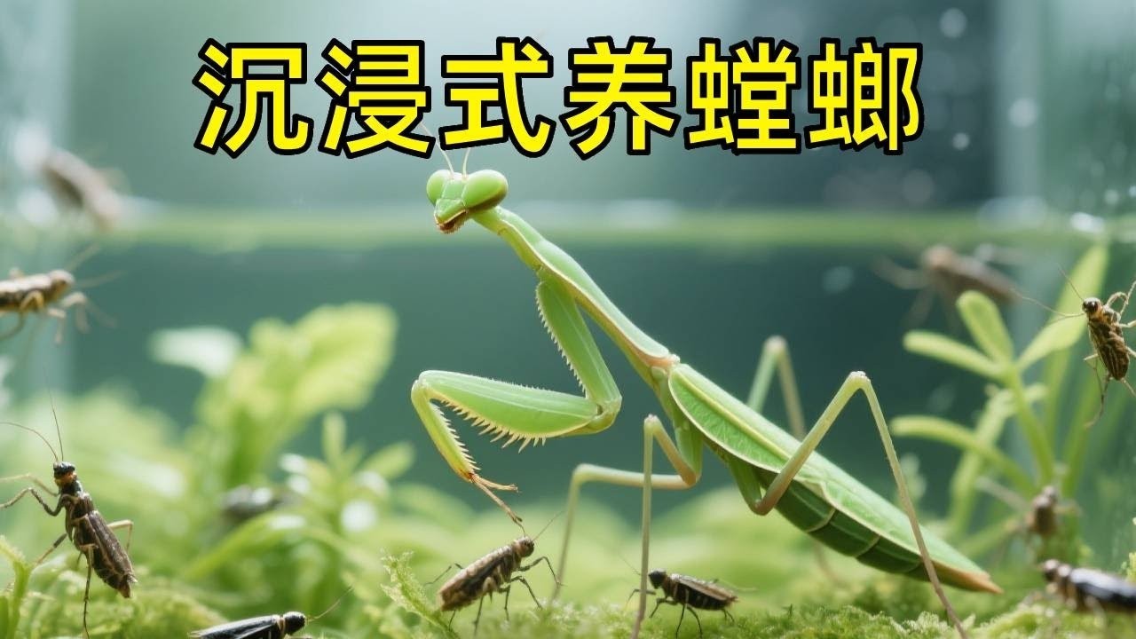 沉浸式养螳螂！不愧是螳螂拳，差点把我手给抓破！【天野侠】