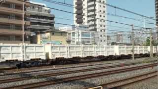JR貨物　EF65 2095牽引　8071ﾚ　ガレキ輸送空返　与野駅、大宮駅　12012/09/13