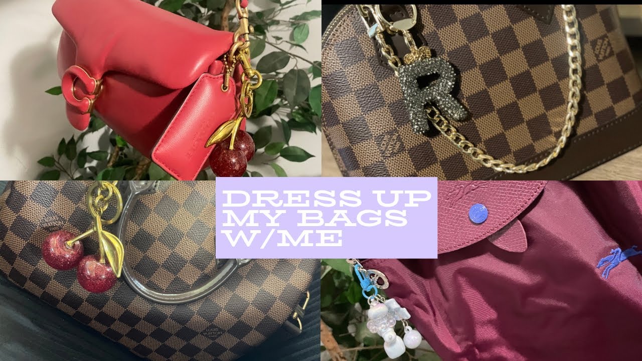 DRESS UP MY BAGS WITH ME| NEW HANDBAG CHARMS + INCORPORATING OLD PIECES & STYLING 👜 👛