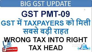 GST PMT 09, BIG RELIEF TO GST TAXPAYERS, NEW GST RULE NOTIFIED NOTIFICATION NO 31/2019, RULE 87(13)