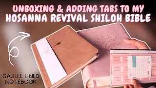 📖✨ Hosanna Revival Shiloh ESV Journaling Bible Unboxing + Bible Tabs & Galilee Journal!