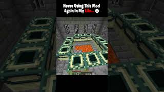 Never Using This Mod Again In My Life...💀 #minecraft