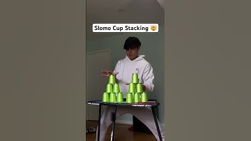 5.36 seconds in slow motion 👀 #cupstacking #speedstacking #sportstacking #skill #speed #cup