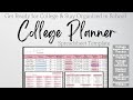 College Planner, University Planner for College Application, Scholarship Tracker Google Sheet