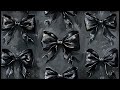 Gothic Black Bows Background 2 Hour Dark Aesthetic TV Wallpaper Dark Academia Ambiance