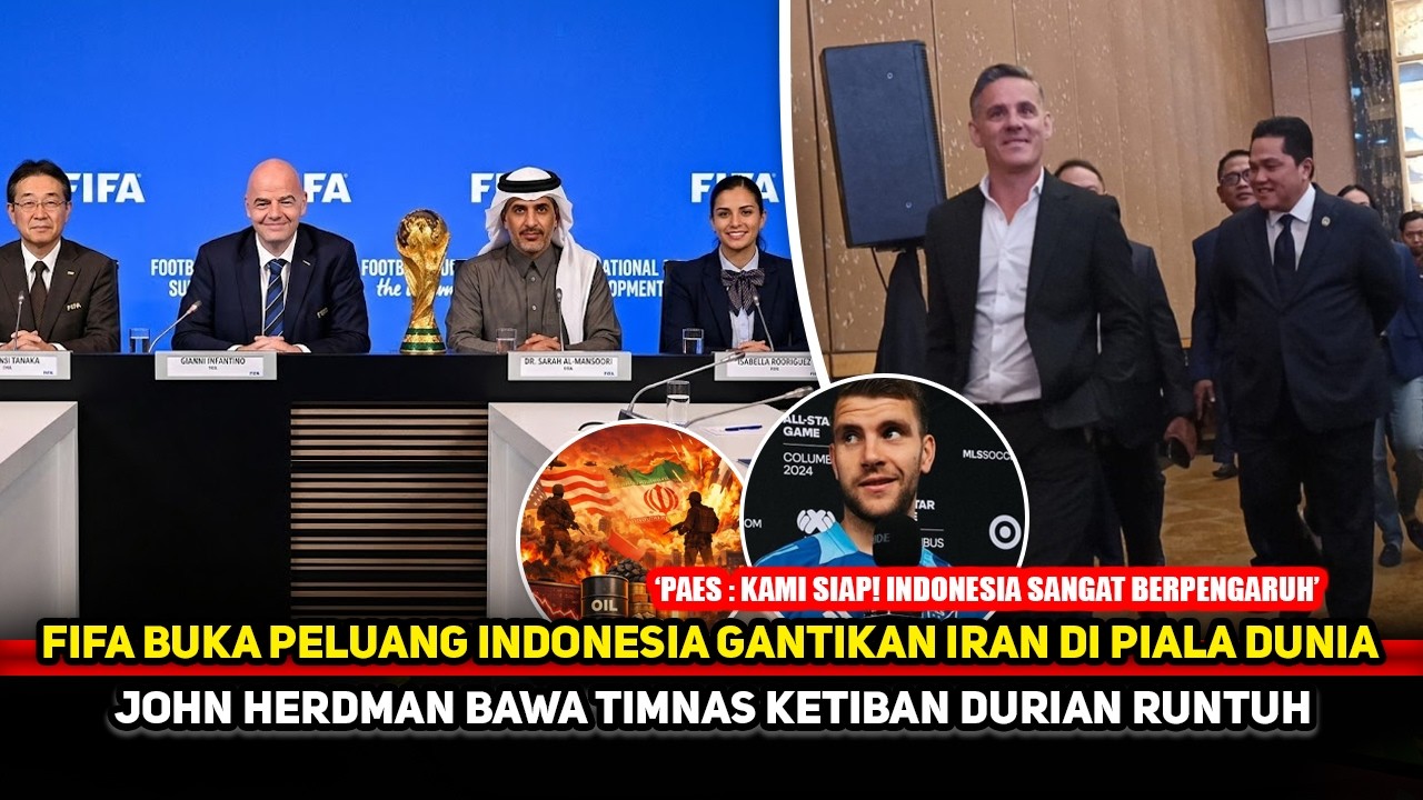 KATA FIFA BISA DIPENUHI! Ini syarat Timnas gantikan Iran ke Piala Dunia 2026~John Herdman untung