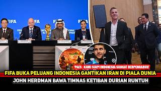 KATA FIFA BISA DIPENUHI! Ini syarat Timnas gantikan Iran ke Piala Dunia 2026~John Herdman untung