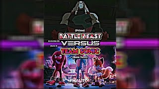 Battle Beast Vs Team Sonic