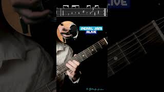Alive - Pearl Jam | (Riff) TABS Tutorial - Dr. Guitar