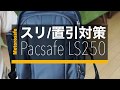 スリ・置引対策バッグ：Pacsafe 縦型LS250