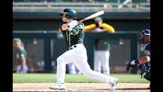 Nick Allen hits a double as his first major league hit!