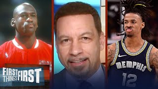 Ja Morant confidently claims he'd 'cook' Michael Jordan one-on-one | NBA | FIRST THINGS FIRST