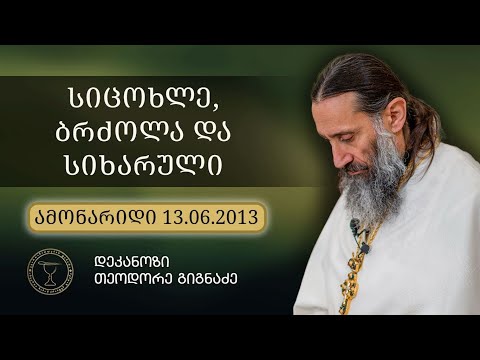 განსაცდელები და ცრუ ბედნიერება I ამონარიდი ქადაგებიდან 13.06.2013