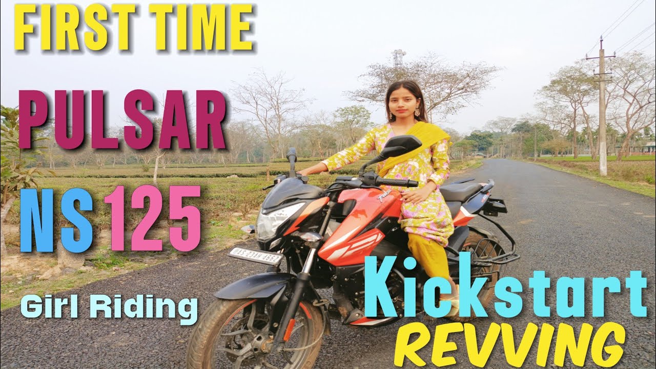 NS 125 Bike Ride || Girl Riding Bajaj Pulsar NS Bike