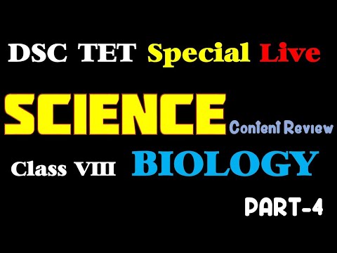 Science | DSC & TET | VIII Class Biology Live  | Part-4 | DSC Live Class