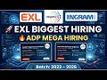 EXL Biggest Freshers Hiring | ADP, Wipro Off Campus Hiring Apply Now