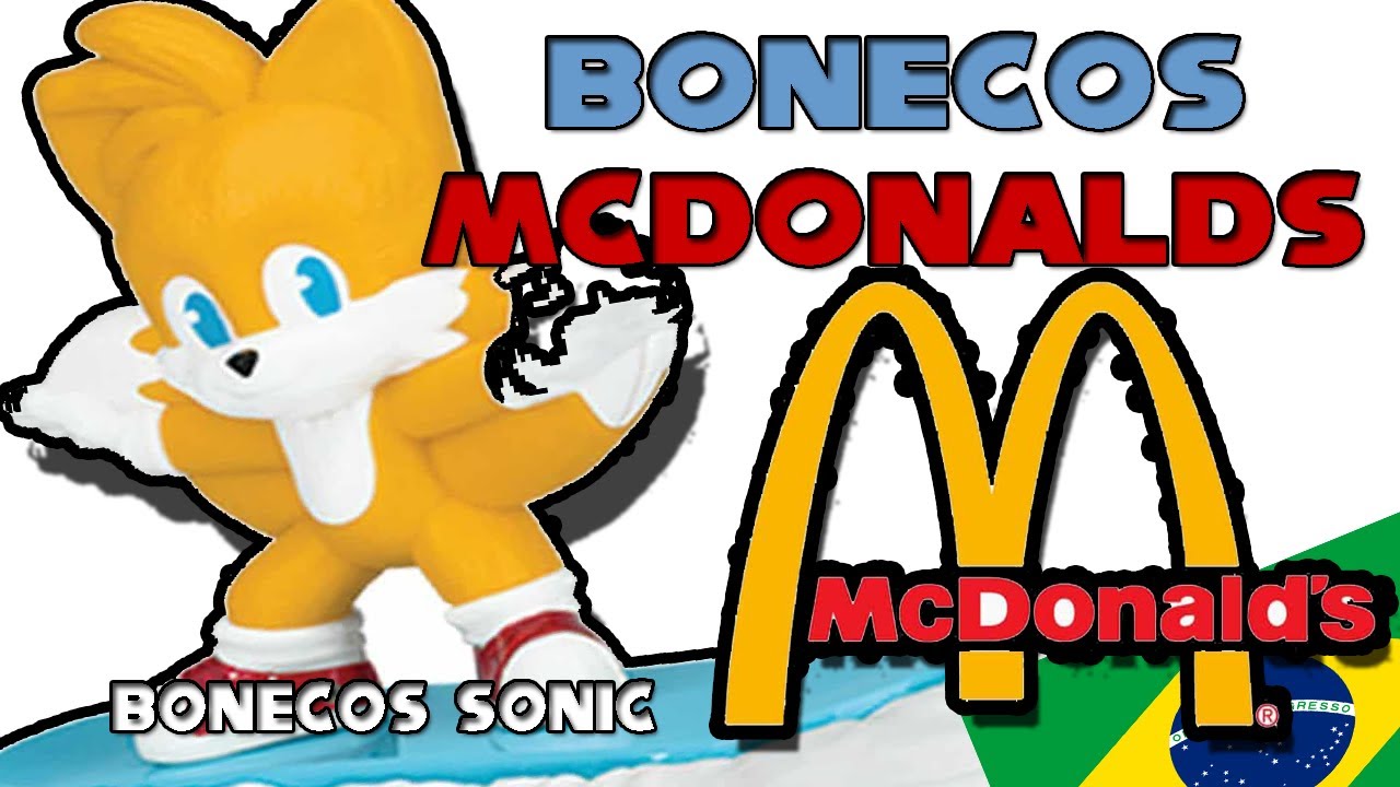 Bonecos Sonic 2 O Filme McDonalds