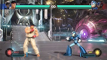 Ryu & Chun-Li vs X & Zero (Hardest AI) - Marvel vs Capcom: Infinite