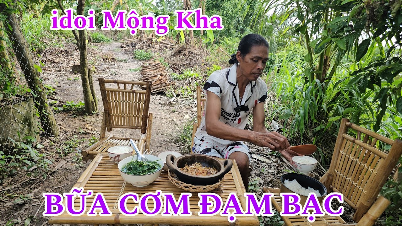 Bữa cơm Thôn Quê Của idoi Mộng Kha và Bình Đen,,Vừa Ngon Vừa Rẻ lại không tốn tiền...!