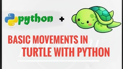 pyTurtle 2 | Basic movements in turtle | Python | #pyGuru