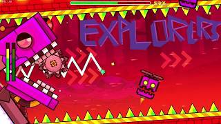 Explorers (demon) by MATHIcreatorGD & SwitchStepGD (100%) Geometry dash 2.2