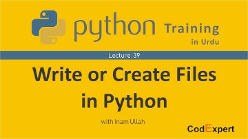 39_Write or Create Files in Python in Urdu | Inam Ullah