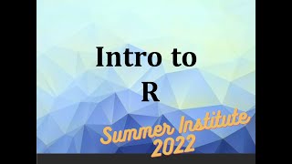 Intro to R for Public Health - Importing Data in RStudio