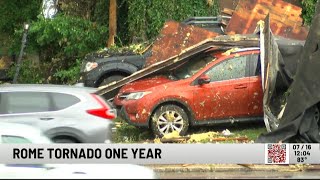 1 Year Ago: How Rome's EF-2 Tornado Formed