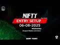 Nifty 06 August Entry Setups ✨ | Maddy Trades | 06/08/2025 nifty analysis #nifty #nse #openinterest