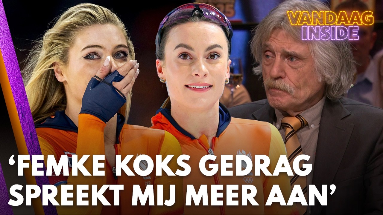 Johan Derksen: 'Het gedrag van Femke Kok staat mij meer aan dan Jutta Leerdam' | VANDAAG INSIDE