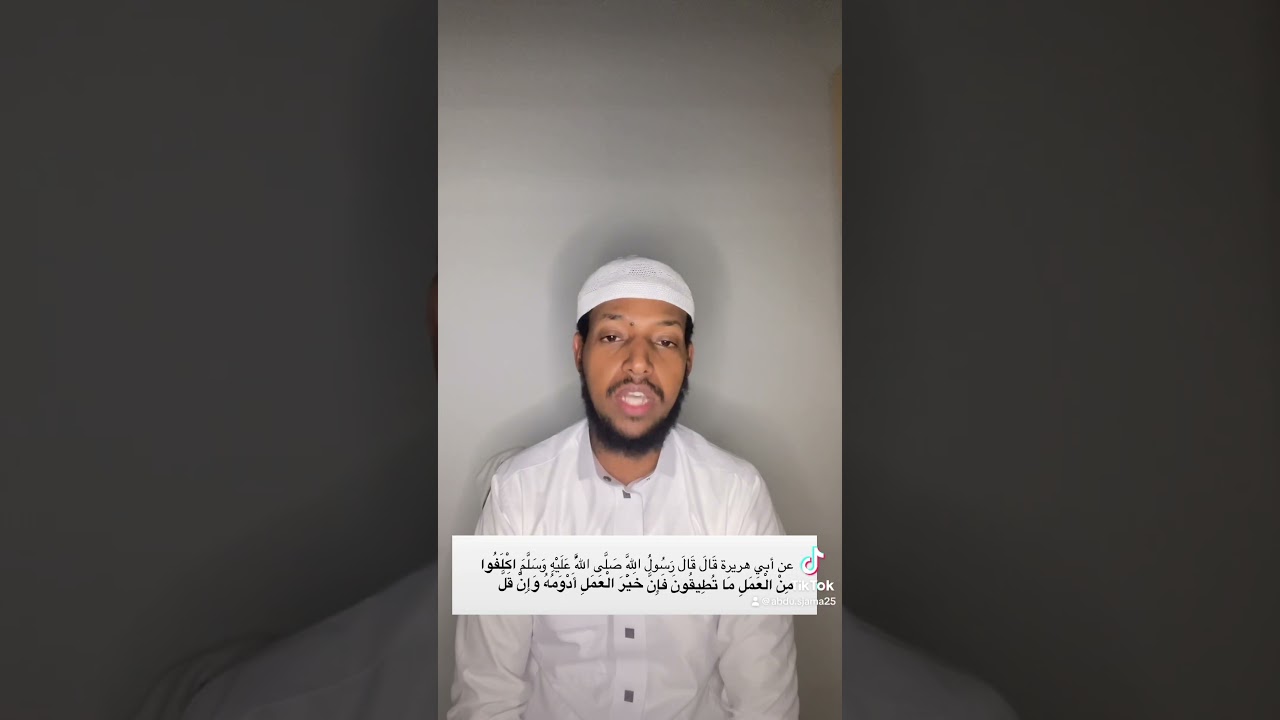 Be consistent in Doing Good Deeds.