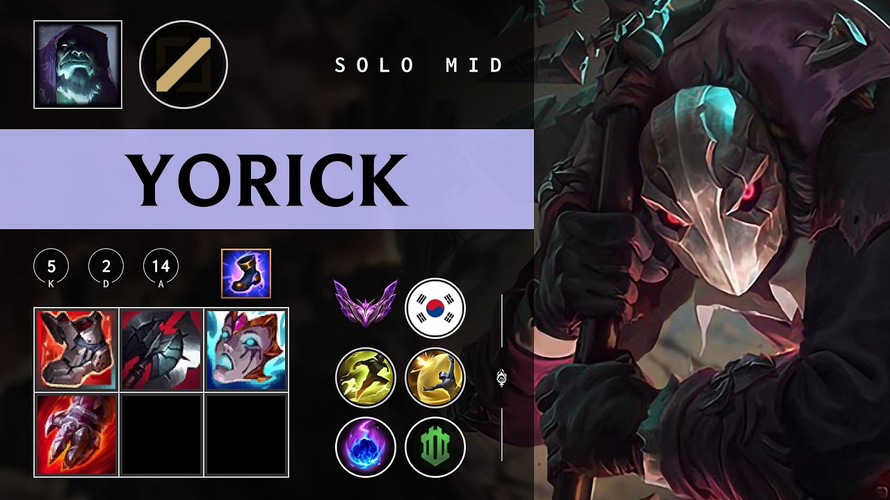 Yorick Mid vs Zed - KR Master Patch 26.05