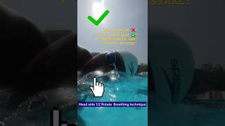 “Freestyle Head-Up Breathing vs Side Rotation (Correct Technique)”- swimming technique for beginners
