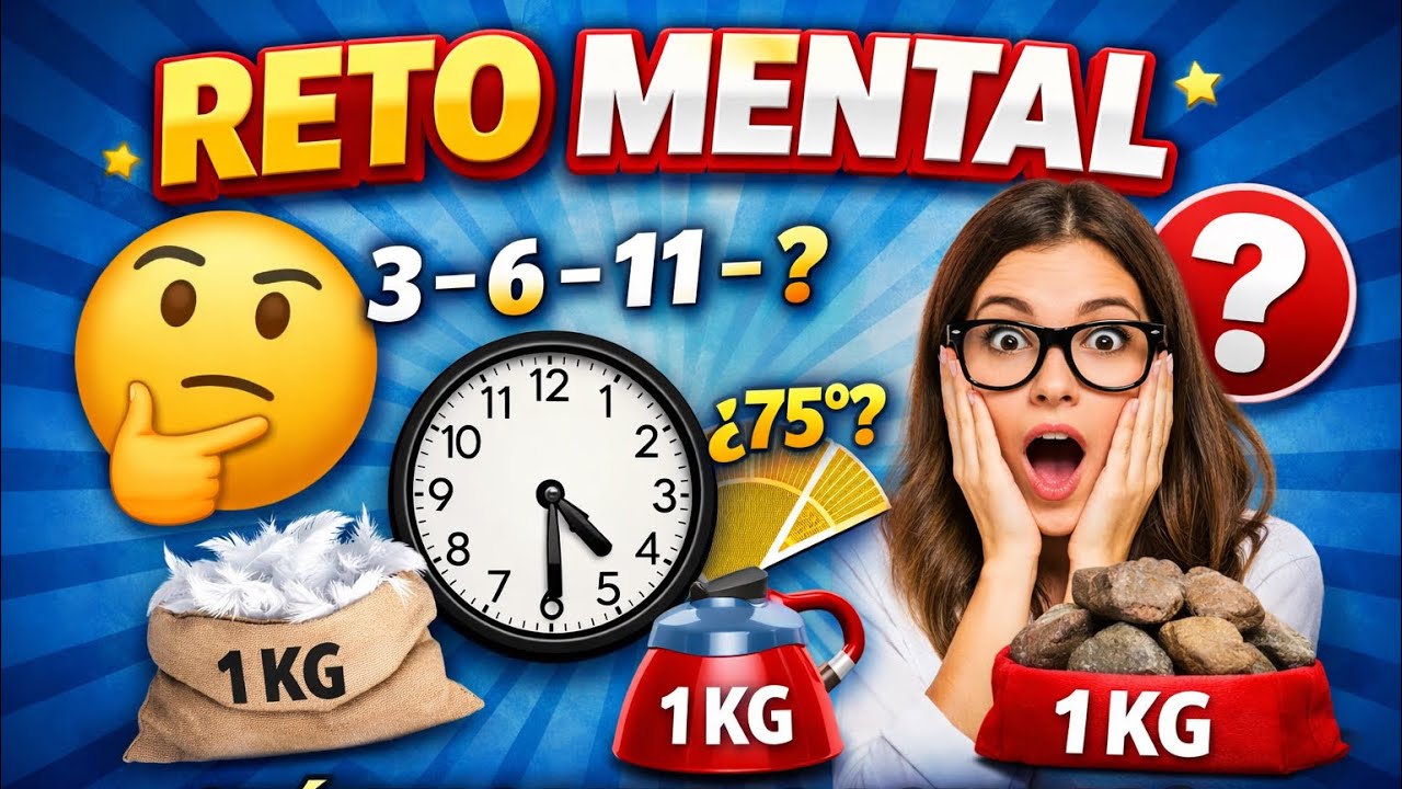 🧠 Reto mental rápido | ¿Cuántas acertaste?