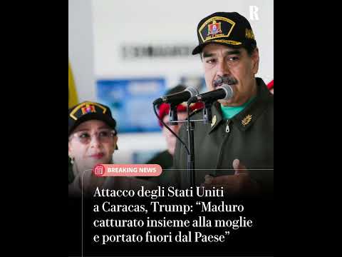 Video Venezuela, Trump: Maduro catturato insieme alla moglie e portato fuori dal Paese
