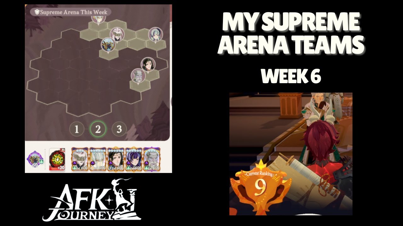 Мои лучшие команды Supreme Arena на 6-й неделе [AFK Journey]