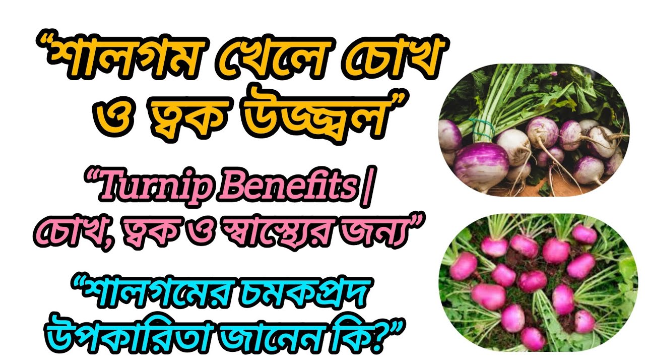 শালগমের গুণে চমক! | Turnip Benefits in Bengali | চোখ, ত্বক ও স্বাস্থ্যের জন্য। 