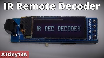 TinyDecoderIR - IR Remote Decoder - ATtiny13/25
